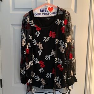 Woman’s Alfani top black size xl NBW NWT